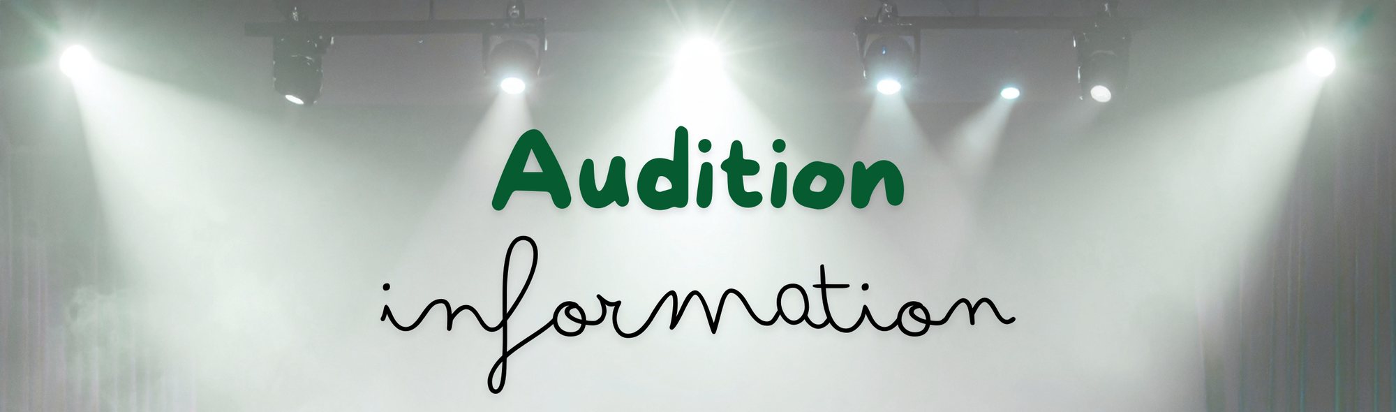 Audition information